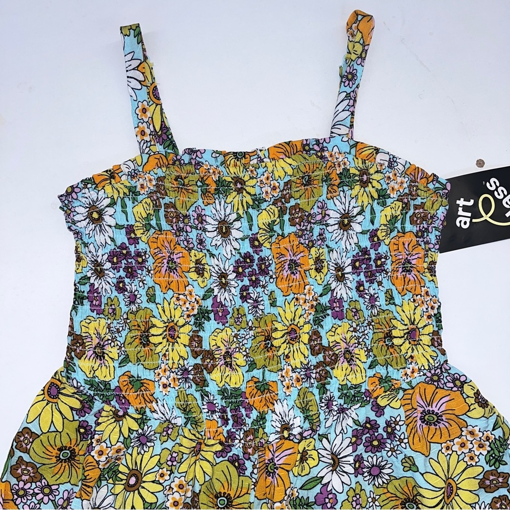 Flower print romper